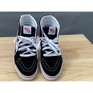 Vans Kids Sk8 Donuts‎ Heart Hi Top Sneaker Shoes Size 6 US Juniors